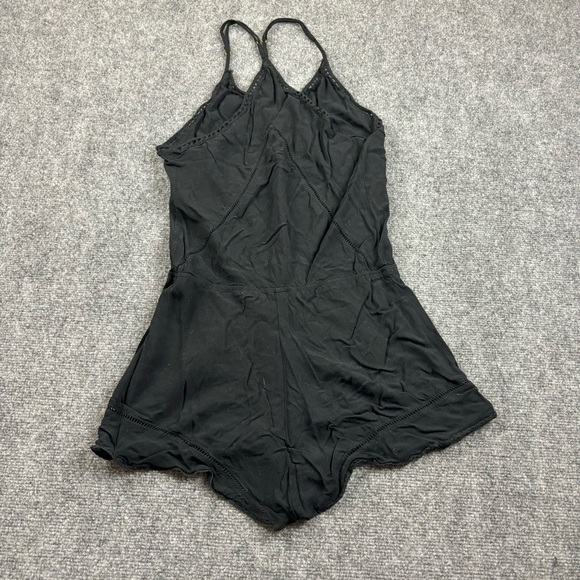 NAKED PRINCESS Women’s Black Tank Top Racerback Romper size: Medium - Picture 2 of 10